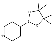 4-(4,4,5,5-Tetramethyl-1,3,2-dioxaborolan-2-yl)piperidine Struktur