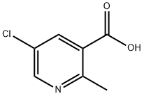 5-氯-2-甲基-3-吡啶羧酸 結(jié)構(gòu)式