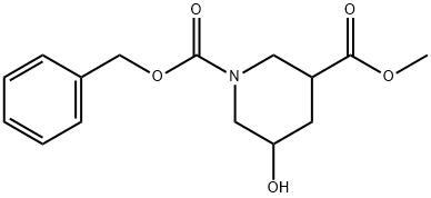 Methyl  1-Cbz-5-Hydroxypiperidine-3-carboxylate Struktur