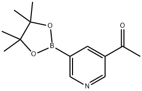 5-acetylpyridine-3-boronic acid pinacol ester Struktur