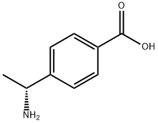 Benzoic acid, 4-[(1R)-1-aminoethyl]- Struktur