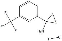 1-(3-(trifluoromethyl)phenyl)cyclopropanamine hydrochloride Struktur