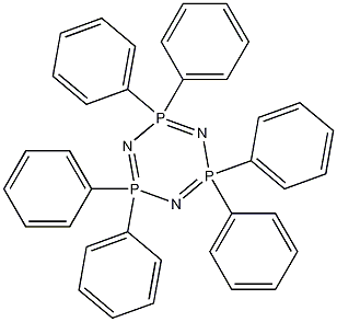 2,2,4,4,6,6-Hexahydro-2,2,4,4,6,6-hexaphenyl-1,3,5,2,4,6-triazatriphosphorine Struktur