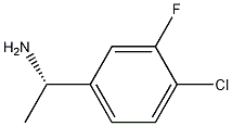 (S)-1-(4-Chloro-3-fluorophenyl)ethanamine Struktur