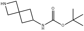 (2-Aza-spiro[3.3]hept-6-yl)-carbamic acid tert-butyl ester Struktur