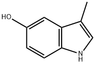 5-HYDROXY-3-METHYLINDOLE Structure