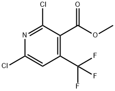 Methyl 2,6-dichloro-4-(trifluoromethyl)nicotinate Struktur