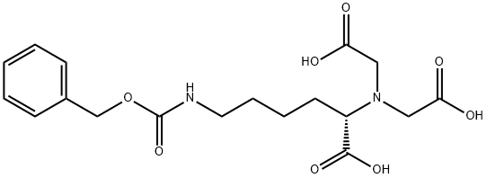 N6-Carbobenzyloxy-N2,N2-bis(carboxymethyl)-L-lysine Struktur