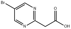 (5-Bromopyrimidin-2-yl)acetic acid Struktur