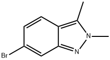 6-Bromo-2,3-dimethyl-2H-indazole Struktur