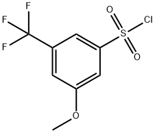 3-methoxy-5-(trifluoromethyl)benzenesulphonyl chloride Struktur