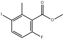 Methyl-6-fluoro-3-iodo-2-methylbenzolate Struktur