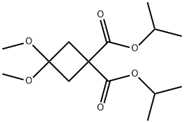 3,3-二甲氧基環(huán)丙烷-1,1-二甲酸異丙酯 結(jié)構(gòu)式