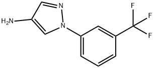 1-(3-(trifluoromethyl)phenyl)-1H-pyrazol-4-amine Struktur