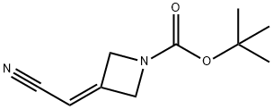 1-Boc-3-(cyanomethylene)azetidine Struktur