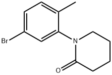 1-(5-Bromo-2-methylphenyl)piperidin-2-one Struktur