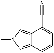 4-Cyano-2-methylindazole Struktur