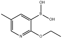 2-ethoxy-5-methylpyridin-3-ylboronic acid Struktur