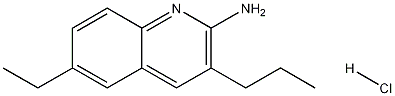 2-Amino-6-ethyl-3-propylquinoline hydrochloride Struktur