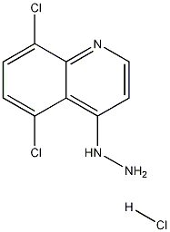 5,8-Dichloro-4-hydrazinoquinoline hydrochloride Struktur