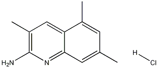 2-Amino-3,5,7-trimethylquinoline hydrochloride Struktur