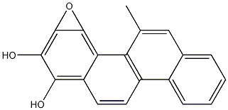 (+/-)-ANTI-5-METHYLCHRYSENE-1,2-DIOL-3,4-EPOXIDE Struktur