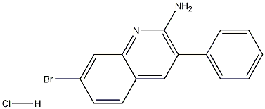 2-Amino-7-bromo-3-phenylquinoline hydrochloride Struktur