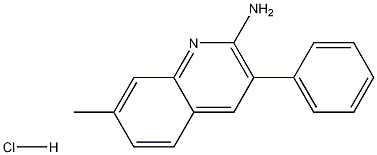 2-Amino-7-methyl-3-phenylquinoline hydrochloride Struktur