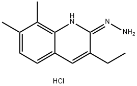 7,8-Dimethyl-3-ethyl-2-hydrazinoquinoline hydrochloride Struktur