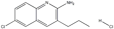 2-Amino-6-chloro-3-propylquinoline hydrochloride Struktur