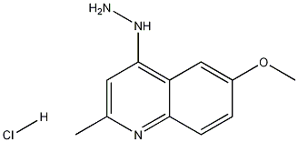 4-Hydrazino-6-methoxy-2-methylquinoline hydrochloride Struktur