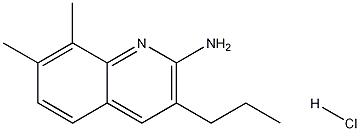 2-Amino-7,8-dimethyl-3-propylquinoline hydrochloride Struktur