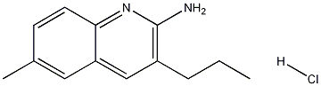 2-Amino-6-methyl-3-propylquinoline hydrochloride Struktur