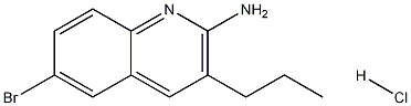 2-Amino-6-bromo-3-propylquinoline hydrochloride Struktur