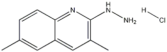 3,6-Dimethyl-2-hydrazinoquinoline hydrochloride Struktur