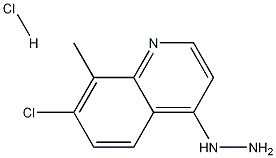 7-Chloro-4-hydrazino-8-methylquinoline hydrochloride Struktur