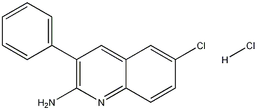 2-Amino-6-chloro-3-phenylquinoline hydrochloride Struktur