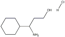 3-Amino-3-cyclohexyl-propan-1-ol hydrochloride Struktur