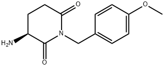 (S)-3-amino-1-(4-methoxybenzyl)piperidine-2,6-dione hydrochloride Struktur