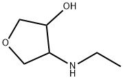 4-(ethylamino)tetrahydrofuran-3-ol Struktur