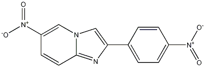 6-nitro-2-(4-nitrophenyl)imidazo[1,2-a]pyridine Struktur