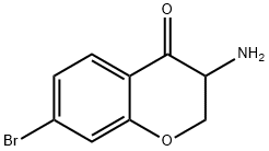 3-amino-7-bromochroman-4-one Structure