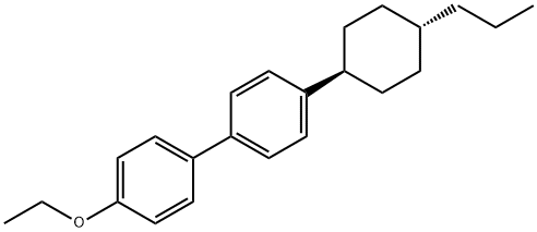 trans-4-Ethoxy-4'-(4-propylcyclohexyl)-1,1'-biphenyl Struktur