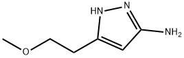 3-(2-methoxyethyl)-1H-pyrazol-5-amine Struktur