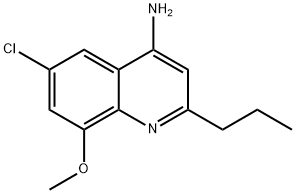 4-Amino-6-chloro-8-methoxy-2-propylquinoline Struktur