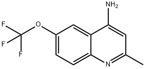 4-Amino-2-methyl-6-trifluoromethoxyquinoline Struktur