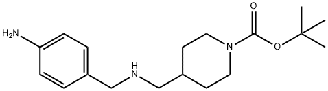 4-[(4-amino-benzylamino)-methyl]-piperidine-1-carboxylic acid  tert-butyl ester|4-[(4-AMINO-BENZYLAMINO)-METHYL]-PIPERIDINE-1-CARBOXYLIC ACID TERT-BUTYL ESTER