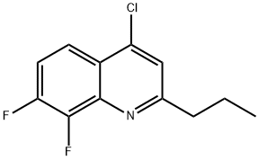 4-Chloro-7,8-difluoro-2-propylquinoline Struktur