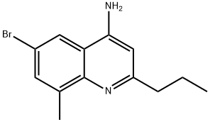 4-Amino-6-bromo-8-methyl-2-propylquinoline Struktur