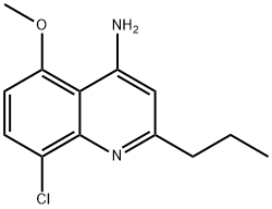 4-Amino-8-chloro-5-methoxy-2-propylquinoline Struktur